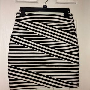Black and white skirt